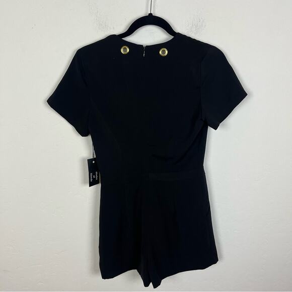 Shades of Blonde Black Grommet Romper - Picture 7 of 9